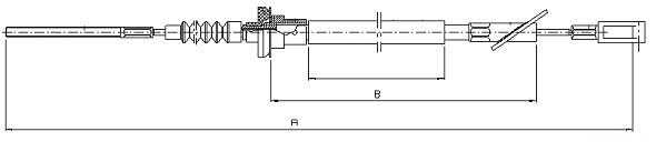 Cable Pull, clutch control (CF01300)