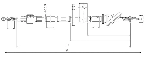 Cable Pull, parking brake (CM16570)