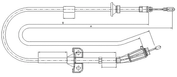 Cable Pull, parking brake (CM20410)