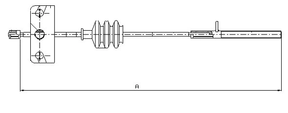 Cable Pull, parking brake (CM07830)