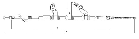 Cable Pull, parking brake (CM06710)
