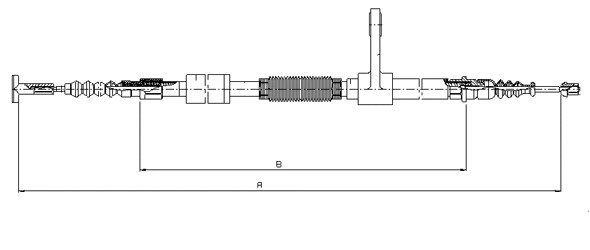 Cable Pull, parking brake (CM00190)