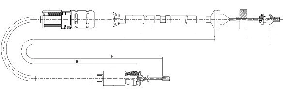 Cable Pull, clutch control (CF00124)