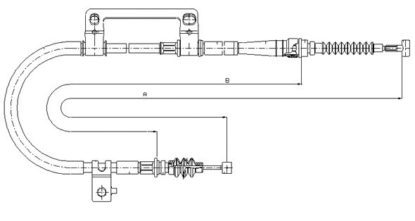 Cable Pull, parking brake (CM07490)
