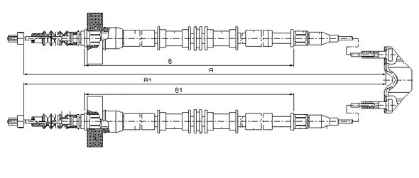 Cable Pull, parking brake (CM12260)