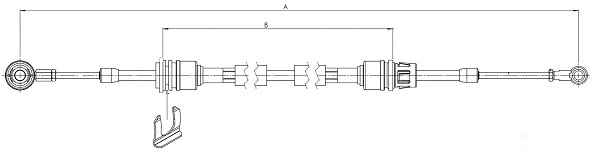 Cable Pull, manual transmission (CC00472)