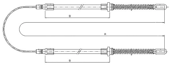 Cable Pull, parking brake (CM06960)