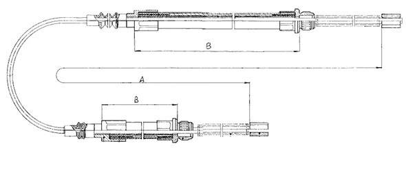 Cable Pull, parking brake (CM13900)