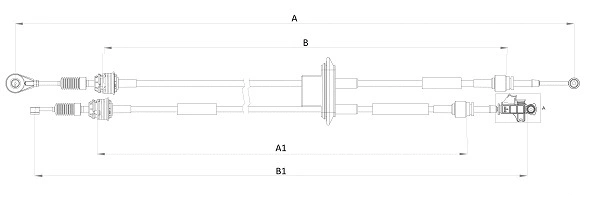 Cable Pull, manual transmission (CC01100)