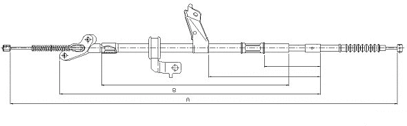 Cable Pull, parking brake (CM18440)