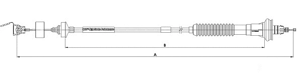 Cable Pull, clutch control (CF00912)