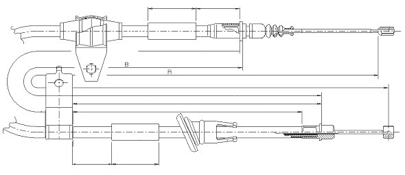 Cable Pull, parking brake (CM06270)