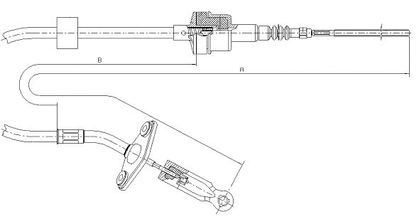 Cable Pull, clutch control (CF01896)