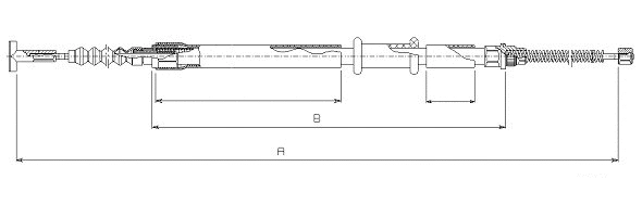 Cable Pull, parking brake (CM03630)