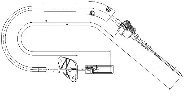 Cable Pull, clutch control (CF01176)