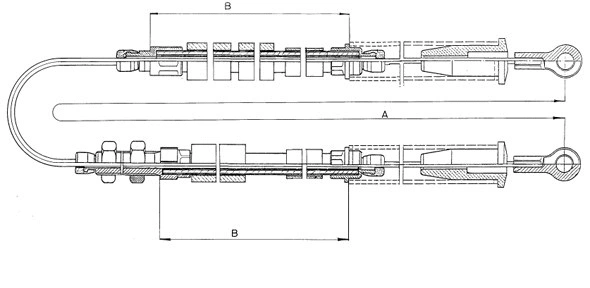 Cable Pull, parking brake (CM03290)