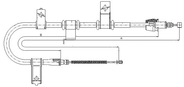 Cable Pull, parking brake (CM06380)