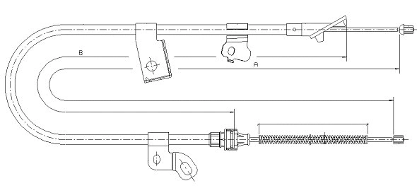 Cable Pull, parking brake (CM17230)