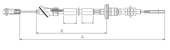 Cable Pull, clutch control (CF01696)
