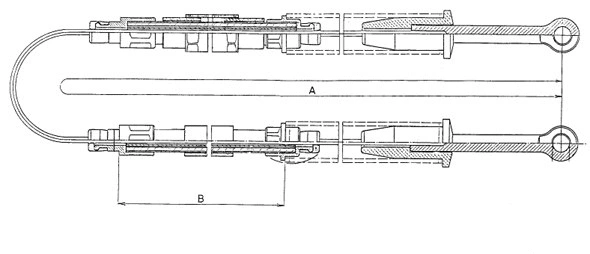 Cable Pull, parking brake (CM07910)