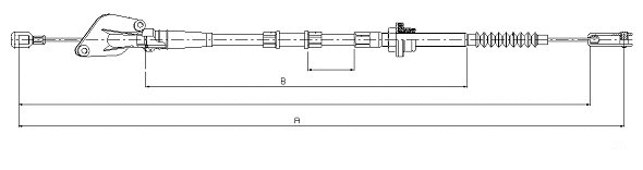 Cable Pull, clutch control (CF01528)