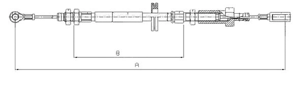 Cable Pull, parking brake (CM13960)