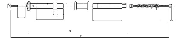 Cable Pull, parking brake (CM02930)