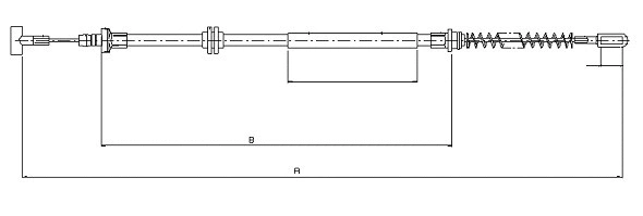 Cable Pull, parking brake (CM07080)