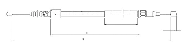Cable Pull, parking brake (CM11830)