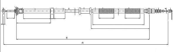 Cable Pull, parking brake (CM02820)