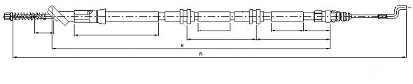 Cable Pull, parking brake (CM19700)