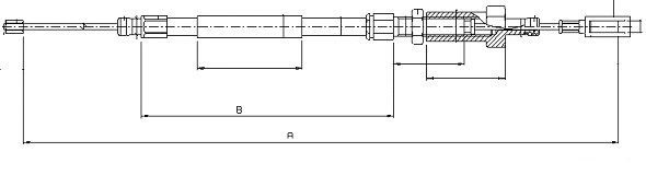 Cable Pull, parking brake (CM13820)