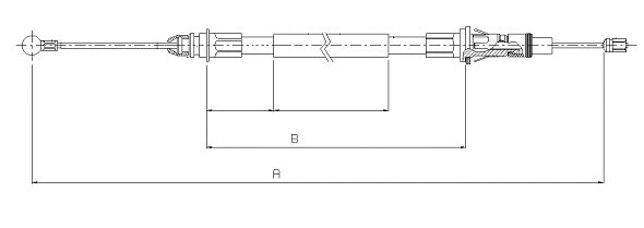 Cable Pull, parking brake (CM12820)