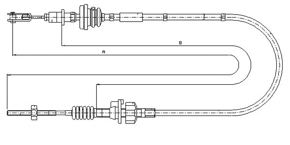 Cable Pull, clutch control (CF00556)