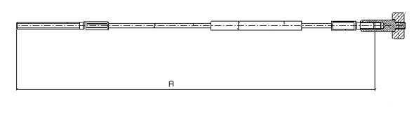 Cable Pull, parking brake (CM12450)