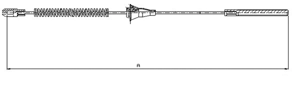 Cable Pull, parking brake (CM11800)