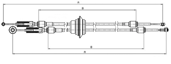Cable Pull, manual transmission (CC00272)