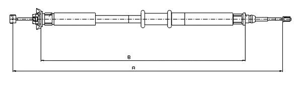 Cable Pull, parking brake (CM03660)
