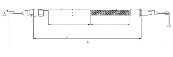 Cable Pull, parking brake (CM02410)