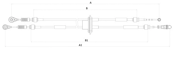 Cable Pull, manual transmission (CC01196)