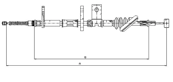 Cable Pull, parking brake (CM16560)