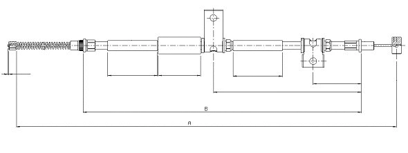 Cable Pull, parking brake (CM16610)