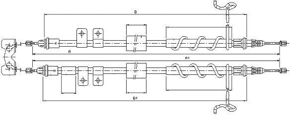 Cable Pull, parking brake (CM04970)