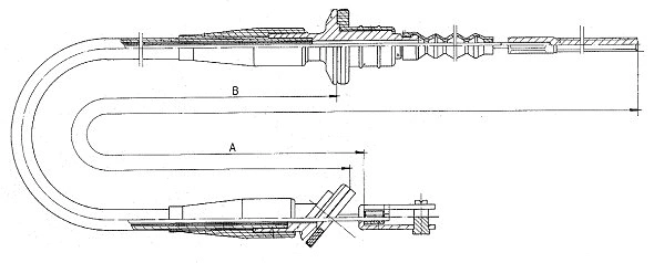 Cable Pull, clutch control (CF01680)