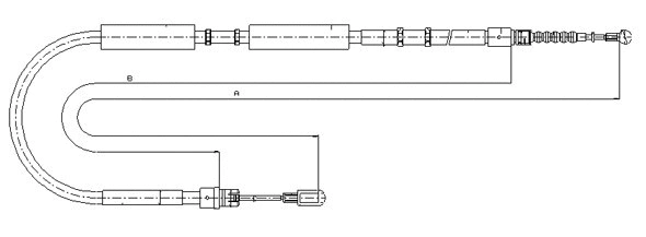 Cable Pull, parking brake (CM15850)