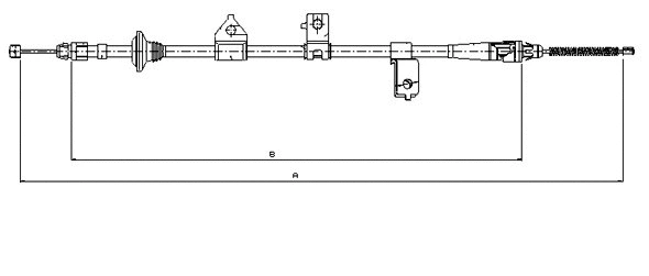 Cable Pull, parking brake (CM07370)