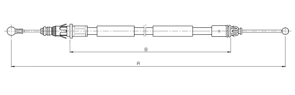 Cable Pull, parking brake (CM15390)