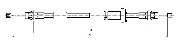 Cable Pull, parking brake (CM03370)