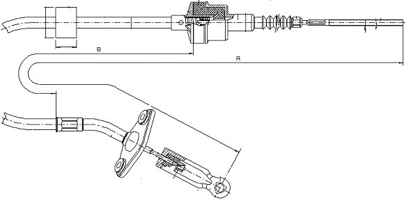 Cable Pull, clutch control (CF01188)