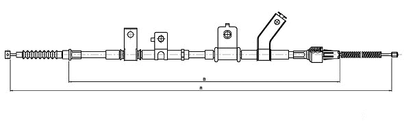 Cable Pull, parking brake (CM10430)